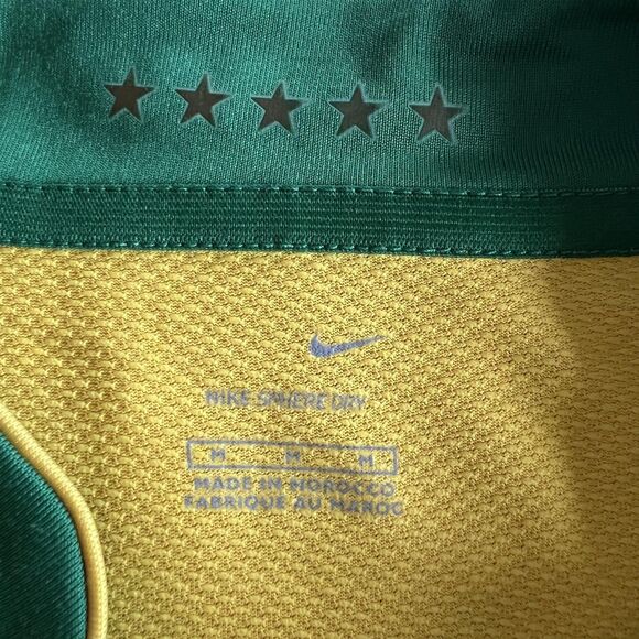 Brazil National Team Jersey Mens Medium Soccer Nike Sphere Dry Ronaldinho 10 - Picture 8 of 15